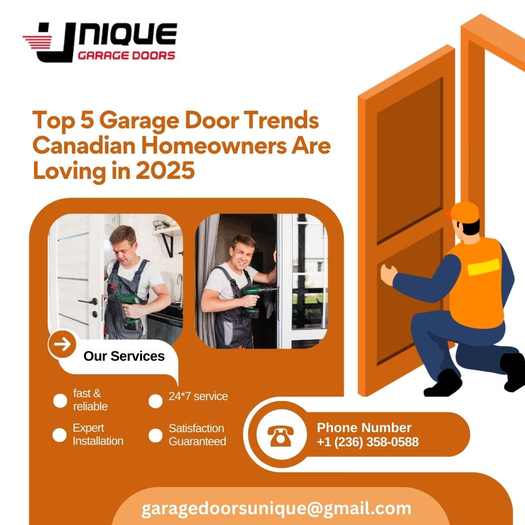 Top 5 Garage Door Trends Canadian Homeowners Are Loving in 2025