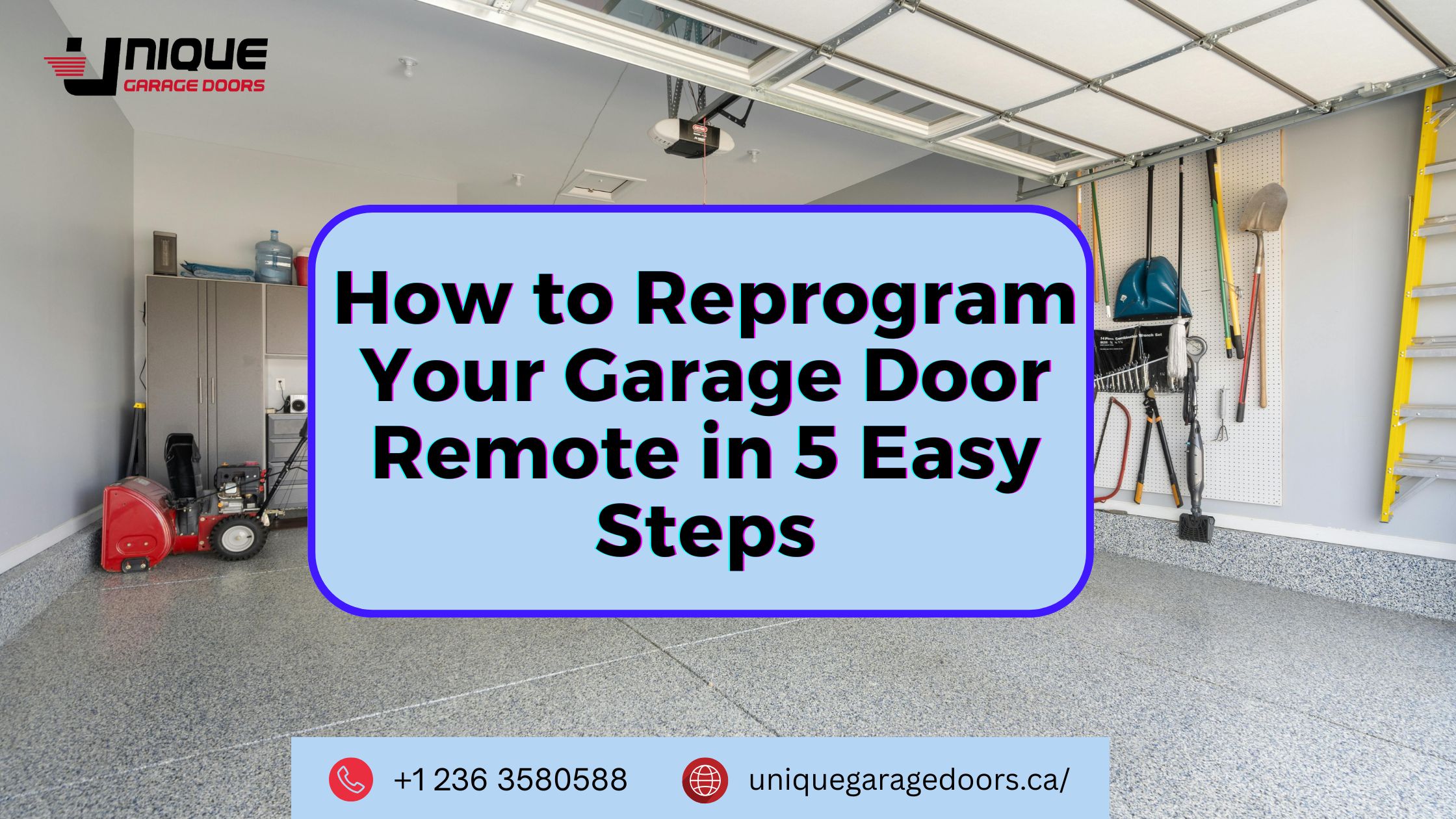 🛠️ How to Reprogram Your Garage Door Remote in 5 Easy Steps